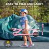 FanttikRide C9 Kids Electric Scooter Ages 8-12, Foldable for Kids 3.9-5.2 ft, 132 lbs, 5 Miles Range, Up to 40 mins Ride Time, 2 Safe Max Speed 6/10 MPH, 3 Adjustable Heights, Pink view 4