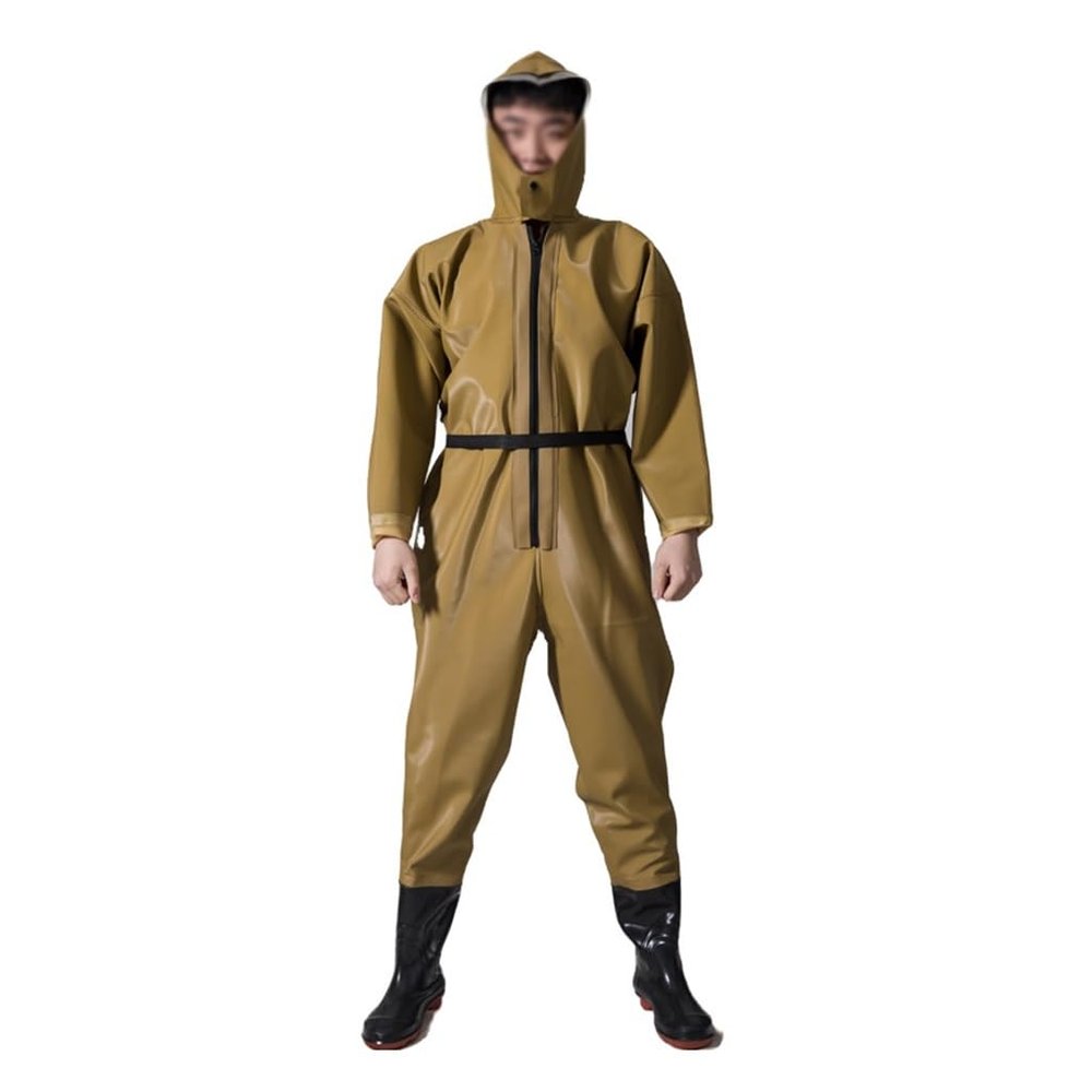 TemkIN Fishing Chest Waders for Men, Fishing Waders, Wading Pants, Hunting Bootfoot, Waterproof Insulated Duck Hunting Waders (Color : Brass B, Size : 42)