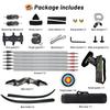 60 Inch Black Hunter Takedown Recurve Bow 20-60lbs Hunting Bow and Arrow Set with Arrow Quiver Right Hand Archery Bows for Adults Target Practice Shooting Training (55LBS) view 2