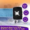 Uxney Waterproof Backpack Rain Cover with Reflective Strip for Mountaineering, Traveling, Cycling, Camping and Outdoor(Dark Blue,S view 4