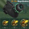 WOZEL 25-75x80 Spotting Scope with Tripod - Phone Adapter & Carrying Bag Included, HD BAK4 Prism Waterproof Spotter Scope for Target Shooting, Bird Watching & Wildlife Viewing view 2