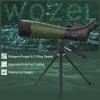 WOZEL 25-75x80 Spotting Scope with Tripod - Phone Adapter & Carrying Bag Included, HD BAK4 Prism Waterproof Spotter Scope for Target Shooting, Bird Watching & Wildlife Viewing view 4