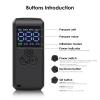 Mini Bike Pump Tire Inflator Portable Air Compressor 150 PSI with Pressure Gauge Cube Floor Pumps, Digital Display Bicycle Pump for Bicycle,E-Bike,Motorbike,Football,Basketball view 4