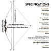 60 Inch Black Hunter Takedown Recurve Bow 20-60lbs Hunting Bow and Arrow Set with Arrow Quiver Right Hand Archery Bows for Adults Target Practice Shooting Training (35LBS) view 3
