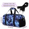 Duffle Bag for Boys Sport Gym Bag with Wet Pocket Shoes Compartment Soccer Bags Duffel Bag for Teen Boys Lightning Travel Bag Dance Bag view 3