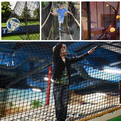 Bunifa Climbing Cargo Net for Kids Outdoor Balcony & Playground Safety Net - Knotless Polyester Sports Netting