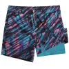 maamgic Gym Shorts for Men 7 inch Inseam with Liner Stretch 2 in 1 Workout Shorts Men Quick Dry Athletic Running Shorts Turquoise Green Small view 1