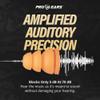 Pro Ears Audiomorphic Earplugs, Shooting Ear Protection, Noise Canceling Earbuds, Hearing Protection, Concert Ear Plugs, Carrying Case Included, Orange (Small) view 2