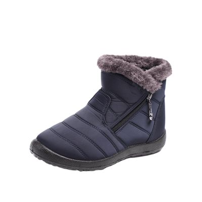 Ladmiple Winter Boots For Women Fashion Waterproof Womens Winter Snow Boots Warm Fur Lined Anti-Slip Ankle Booties Outdoor Walking Shoes Non-Slip Trekking Shoes