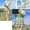 ZUEVI Women's Sweater Vest Classic V Neck Uniform Pullover Knitwear Tops Sleeveless Knitted Sweaters Vests(Light Green-M) view 2