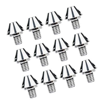 Kokiya 12x Football Shoe Spikes Soccer Boot Cleats Strength Aluminum Professional Track Shoes Accessories Rugby Studs for Training, 8mm