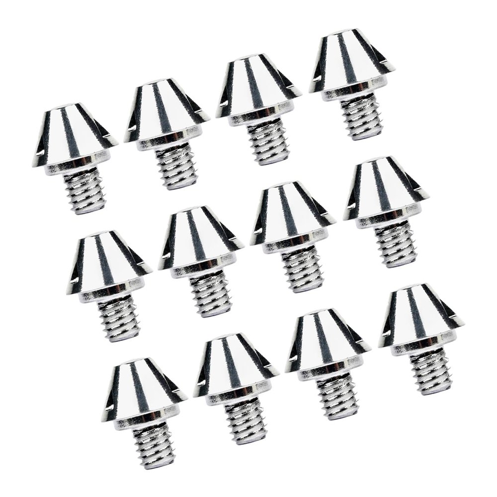 Kokiya 12x Football Shoe Spikes Soccer Boot Cleats Strength Aluminum Professional Track Shoes Accessories Rugby Studs for Training, 8mm
