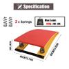 YLQFGUVWK Children's Gymnastics Springboard, Portable Curved Gymnastics Springboard, Children's Beginner Springboard with Anti-Slip Felt and Foot Pads view 2