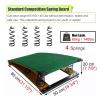 YLQFGUVWK Children's Gymnastics Springboard, Hardwood Gymnastics Springboard with 4 Springs, Vault Training Gymnastics Equipment with Anti-Slip Felt and Foot Pads view 2