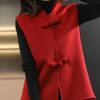LIXINGHEITANG Chinese style suits vest autumn and Spring oriental women red spring festival warm s2 Red L view 4