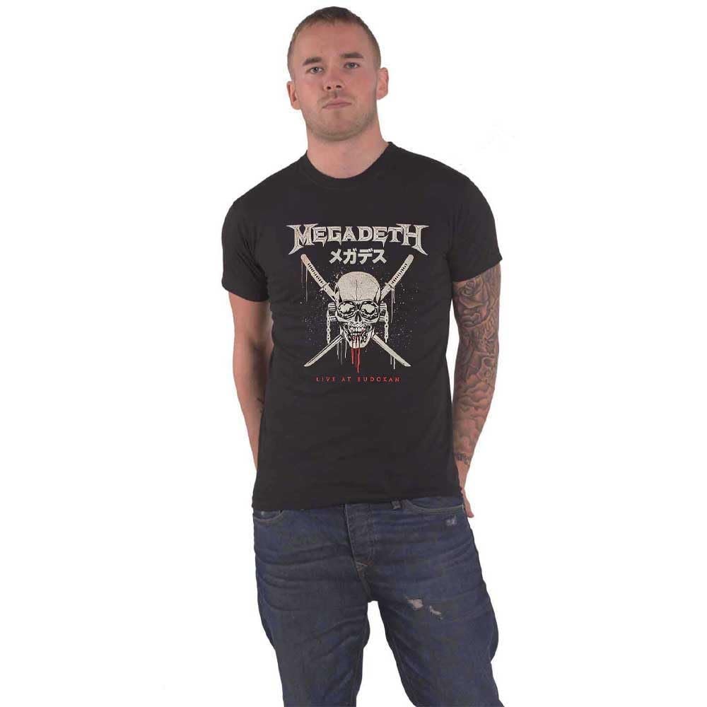 Rock Off officially licensed products Men's Megadeth Crossed Swords T-Shirt Small Black