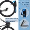 AcxdJnye Wall Mount Bike Storage Rack Vertical Wheel Hung Cycle Storage Cycling Wall Mounted Holder Hook Rack with Tire Tray Bike Hook Bike Rack for Garage Bycicle Holder or Home-Blue view 3