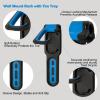 AcxdJnye Wall Mount Bike Storage Rack Vertical Wheel Hung Cycle Storage Cycling Wall Mounted Holder Hook Rack with Tire Tray Bike Hook Bike Rack for Garage Bycicle Holder or Home-Blue view 4