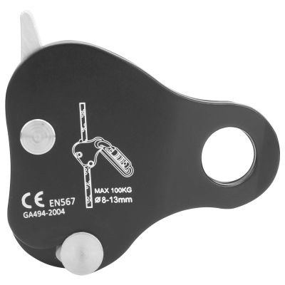 Black Self-Locking Climbing Rope Grabber - Climbing Stopper, Outdoor Climbing Clamp, Durable and Reliable