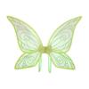 YiZYiF Kids Adult Fairy Wings Dress Up Sparkly Butterfly Wings Princess Angel Wings for Halloween Birthday Christmas Party Green One Size view 1