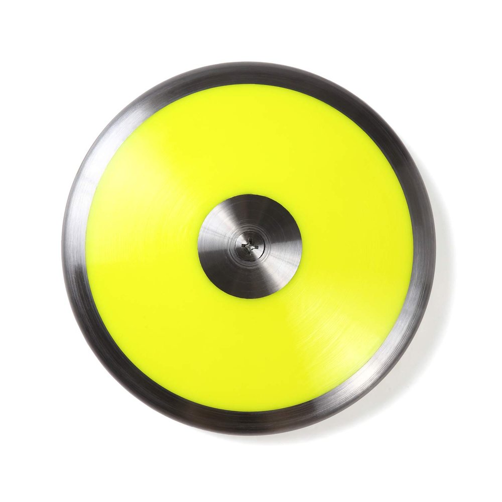 Village Variety Discus for Practice Nylon, Track and Field Throwing Discus 1kg 1.5kg 1.75kg 2kg 2.25kg 2.5kg(Yellow 2.2lbs(1kg))