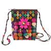 GALPADA Coconut Shell Woven Bag Lightweight Boho Crossbody Purse for Women Colorful Beaded Ethnic Style Shoulder Bag for Summer Travel and Everyday Use view 1