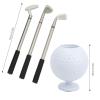 MUNEFE Model Pen Holder, Mini Desktop Pen Holder, Plastic er Soenir Set with 3 Pens for Office Home Decoration ift view 2