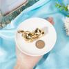 GORGECRAFT Cat Posture Ring Holder Golden Kitty Tail Dish Jewelry Tray Ring Round Dishes Trinket Tray Ceramic Jewelry Storage Home Deco for Women Friend Birthday Gift Tabletop Ornament view 3