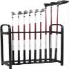 Scpantkend Black Golf Club Organizers Shelf, Portable Metal Golf Clubs Display Stand Rack for Indoor Outdoor, 18-rods Golf Putter Holder view 1