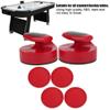 MUNEFE Table Hockey Pushers Pucks Set, 94MM Slider Pusher Set, ABS Red Mini Hockey Pucks with 4 Pucks Aries for ame Tables view 3