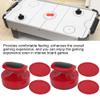 MUNEFE Table Hockey Pushers Pucks Set, 94MM Slider Pusher Set, ABS Red Mini Hockey Pucks with 4 Pucks Aries for ame Tables view 4