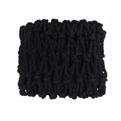 HJZALMI Banister Stair Mesh Net, Balcony Safety Guard Protective Net, Tree House Climbing Child Safety Mesh, Indoor Outdoor Decor Rope Mesh, Customizable (Color : Black-mesh8cm, Size : 4mx5m)
