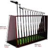 Scpantkend Golf Club Stand Holder on Green, Wooden Golf Club Organizers Display Rack 13 Putter Holder, Outdoor Golf Club Equipment Storage Rack (Color : Holds 13 Putter Clubs) view 4
