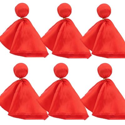 LJJCSFF 6pcs Football Girls Referee Flag Football Challenge Flags Tossing Flags Football Penalty Flags Set Party Accessory Red