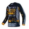 Cycling Jersey MenMTB T Shirt Long Sleeve Youth Off-Road Motorcycle Jersey Bicycle Clothes Anti-UV Black 3XL view 1
