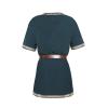Mens Renaissance Shirts Medieval Costume Halloween Tunic Vintage Shirts Viking Knight Pirate Warrior Top with Belt Short Sleeve Tops Lace Up Shirt Blouse Tops Cosplay Cloak Robe view 3