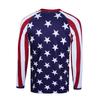 Cycling Jersey MenMTB T Shirt Long Sleeve Youth Off-Road Motorcycle Jersey Bicycle Clothes Anti-UV USA Star XL view 2