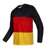 Cycling Jersey MenMTB T Shirt Long Sleeve Youth Off-Road Motorcycle Jersey Bicycle Clothes Anti-UV Red-Yellow XL view 1