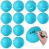 SMAODSGN 12 PCS 4 Inch Mini Volleyball Balls Miniature Volleyballs Roundnet Game Replacement Balls Little Volleyball Gifts for Players Team Teen Pool Stadium (Blue) view 1