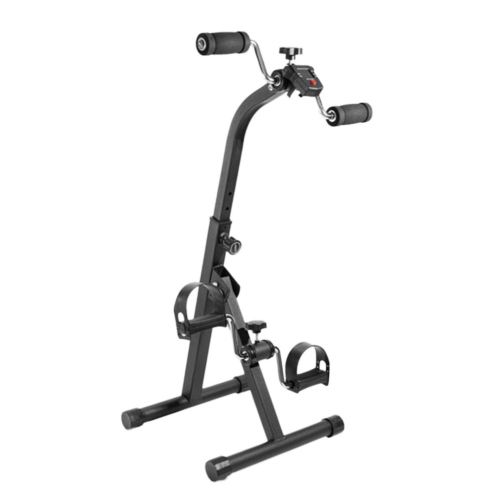 BXKCFYBSQ Mini Exercise Bikes,Bike Pedal Exerciser,Pedal Exerciser,with Handle Adjustable Fitness Equipment for Seniors for Arm or Leg Fitness and Rehabilitation Training