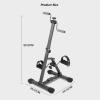 BXKCFYBSQ Bike Pedal Exerciser,Mini Exercise Bikes,Pedal Exerciser,with Handle Adjustable for Suitable for Anyone for Rehabilitation Training and Arm or Leg Fitness view 2