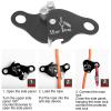 HERCHR Rock Climbing Rope Grab, Climbing Ascender Fall Protection Device Climbing Rope Grab Stop Descender SelfBraking Clamp Device view 3