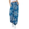 ZYXTIM Women's High Waisted Sweatpants for Christmas Ugly Christmas Casual High Waisted Workout Joggers Harem Pants Plus Size Sweats Loungewear Sportwear Sky Blue view 1