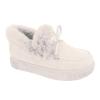 SACFOF Women's Winter Flat Boots Warm Durable Shoes Fur Lining Ankle Snow Boots Flats Platform Thick Plush Shoes Loafer view 1