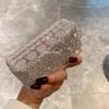 Konforhom Crystal Rhinestone DIY Box for Lipstick Perfume Earrings Organizer Tray Jewelry Display Case Storage Holder Box view 4