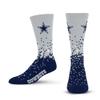 For Bare Feet Men's Dallas Cowboys Spray Zone Crew Socks view 1