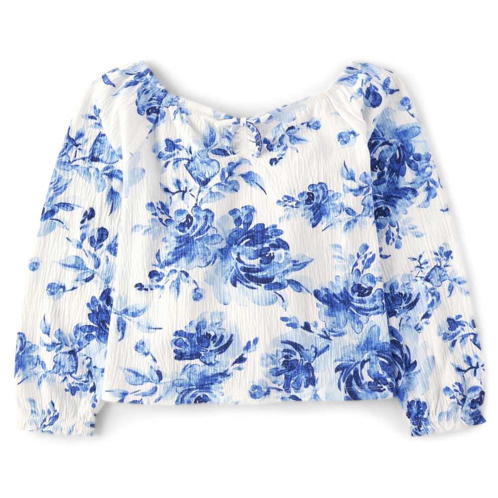 The Children's Place,Long Sleeve Smocked Peplum Top,XXLarge(16)
