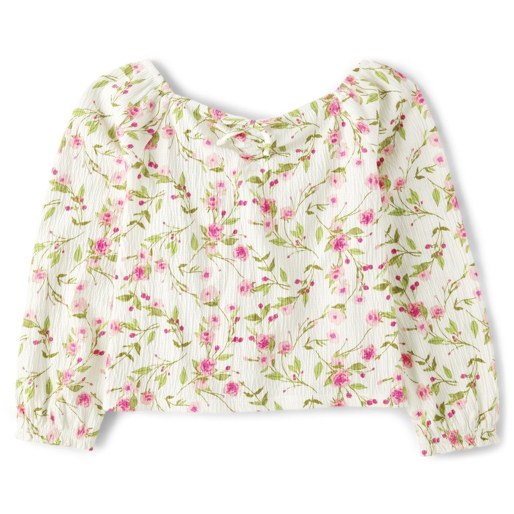 The Children's Place,Long Sleeve Smocked Peplum Top,XXLarge(16)