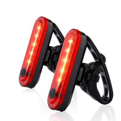 2 Pack Rear Tail Light Rechargeable Rear for Mountain Tail Light Ultra Bright Taillights (red1)