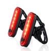2 Pack Rear Tail Light Rechargeable Rear for Mountain Tail Light Ultra Bright Taillights (red1) view 1